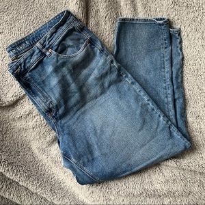 American Eagle AE Stretch Crossover Highest Waist Mom Jeans 20 long